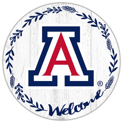 Arizona Wildcats 12&quot; Welcome Circle Sign
