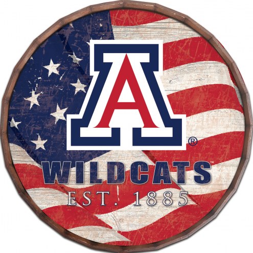 Arizona Wildcats 16&quot; Flag Barrel Top