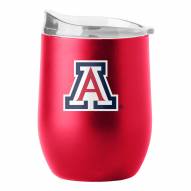 Arizona Wildcats 16 oz. Flipside Powder Coat Curved Beverage Glass
