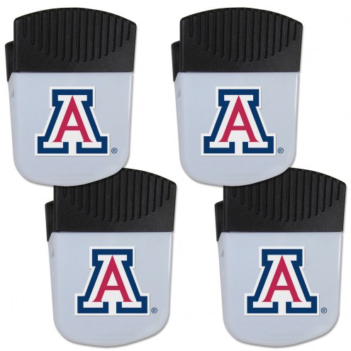 Arizona Wildcats 4 Pack Chip Clip Magnet with Bottle Opener