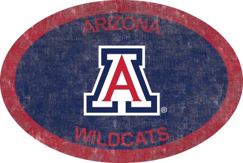 Arizona Wildcats 46&quot; Team Color Oval Sign