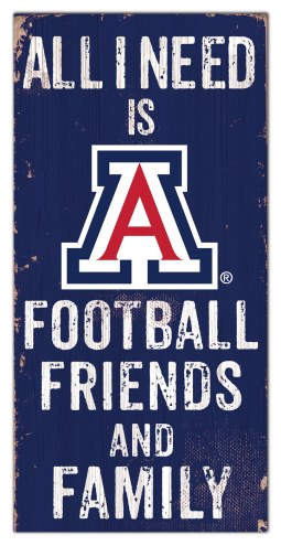 Arizona Wildcats 6&quot; x 12&quot; Friends & Family Sign