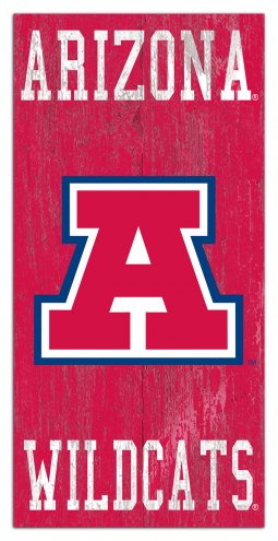 Arizona Wildcats 6&quot; x 12&quot; Heritage Logo Sign