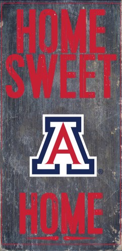 Arizona Wildcats 6&quot; x 12&quot; Home Sweet Home Sign