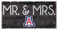 Arizona Wildcats 6" x 12" Mr. & Mrs. Sign