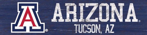 Arizona Wildcats 6&quot; x 24&quot; Team Name Sign