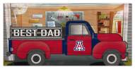 Arizona Wildcats Best Dad Truck 6" x 12" Sign
