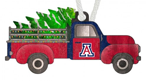 Arizona Wildcats Christmas Truck Ornament