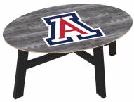 Arizona Wildcats Distressed Wood Coffee Table