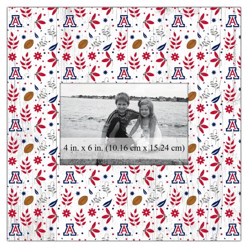 Arizona Wildcats Floral Pattern 10&quot; x 10&quot; Picture Frame