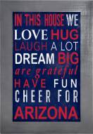 Arizona Wildcats In This House 11" x 19" Framed Sign