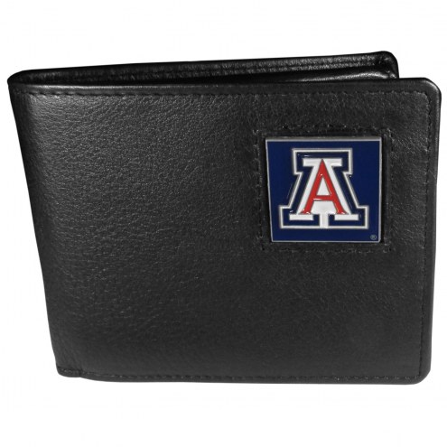 Arizona Wildcats Leather Bi-fold Wallet in Gift Box