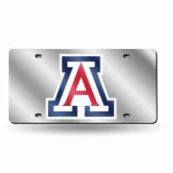 Arizona Wildcats NCAA Silver Laser License Plate