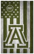 Arizona Wildcats OHT Military Green Flag 11" x 19" Sign