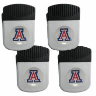 Arizona Wildcats 4 Pack Chip Clip Magnet with Bottle Opener