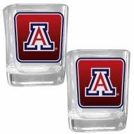 Arizona Wildcats Square Glass Shot Glass Set