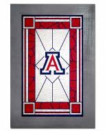 Arizona Wildcats Stained Glass with Frame