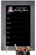 Arizona Wildcats Weekly Menu Chalkboard with Frame