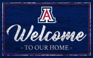 Arizona Wildcats Welcome to our Home 6" x 12" Sign