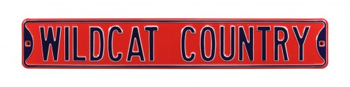 Arizona Wildcats 'Wildcat Country' NCAA Embossed Street Sign
