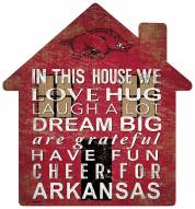 Arkansas Razorbacks 12" House Sign