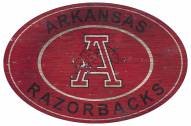 Arkansas Razorbacks 46" Heritage Logo Oval Sign