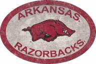 Arkansas Razorbacks 46" Team Color Oval Sign