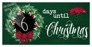 Arkansas Razorbacks 6" x 12" Chalk Christmas Countdown Sign