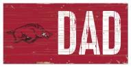 Arkansas Razorbacks 6" x 12" Dad Sign