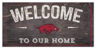 Arkansas Razorbacks 6" x 12" Welcome Sign