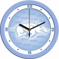 Arkansas Razorbacks Baby Blue Wall Clock