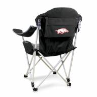 Arkansas Razorbacks Black Reclining Camp Chair