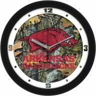 Arkansas Razorbacks Camo Wall Clock