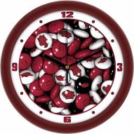 Arkansas Razorbacks Candy Wall Clock