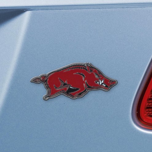 Arkansas Razorbacks Color Car Emblem