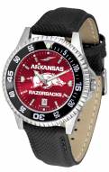 Arkansas Razorbacks Competitor AnoChrome Men's Watch - Color Bezel