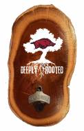 Arkansas Razorbacks Deeply Rooted Wood Slab Bottle Opener