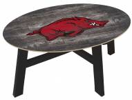 Arkansas Razorbacks Distressed Wood Coffee Table