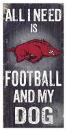 Arkansas Razorbacks Football & My Dog Sign