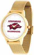 Arkansas Razorbacks Gold Mesh Statement Watch