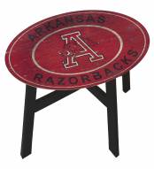 Arkansas Razorbacks Heritage Logo Side Table