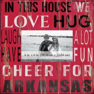 Arkansas Razorbacks In This House 10" x 10" Picture Frame