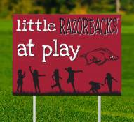 Arkansas Razorbacks Little Fans at Play 2-Sided Yard Sign
