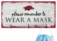 Arkansas Razorbacks Please Wear Your Mask Sign