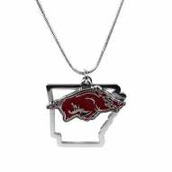 Arkansas Razorbacks State Charm Necklace