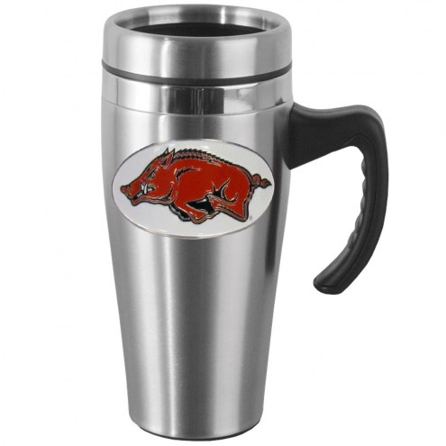 Arkansas Razorbacks Steel Travel Mug w/Handle