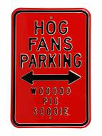 Arkansas Razorbacks Woo Pig Sooie Parking Sign