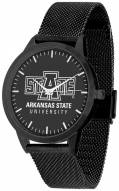 Arkansas State Red Wolves Black Dial Mesh Statement Watch