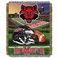 Arkansas State Red Wolves Home Field Advantage Throw Blanket