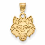 Arkansas State Red Wolves NCAA Sterling Silver Gold Plated Small Pendant